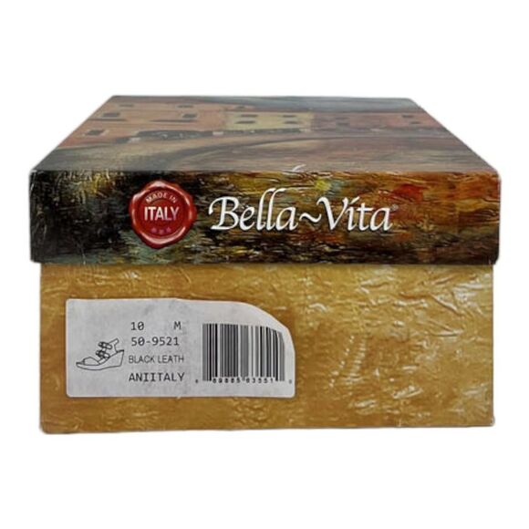 New Bella Vita WomenĀ USā10 Leather Sandals Open Toe BlackāSlingback Shoes - Picture 8 of 8